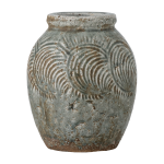 Vase damian deco en terre cuite - vert bloomingville