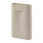 Vase en fa�ence beige 48 cm ridge - muuto