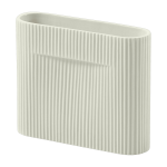 Vase en fa�ence blanc 16, 5 cm ridge - muuto