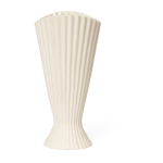 Vase en gr�s blanc cass� 23cm fountain - ferm living