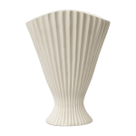 Vase en gr�s blanc cass� fountain - ferm living