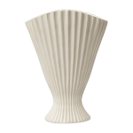 Vase en gr�s blanc cass� fountain - ferm living