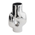 Vase haut en verre gleam chrome - hkliving