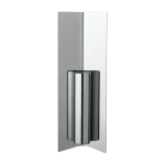 Vase mural en acier inoxydable poli 10x3, 5x29cm eddy - ferm living