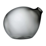 Vase noir bubble - nude glass