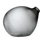 Vase noir bubble - nude glass