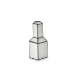 Vase en porcelaine blanc et noir 6, 3x12cm carte blanche - serax