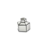 Vase en porcelaine blanc et noir 7, 3x6, 5cm s carte blanche - serax