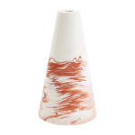 Vase en roche saline terracotta 14 cm iconic - studio rosaroom