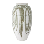 Vase scarlett green stoneware - bloomingville