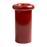 Vase turban rouge en gr�s - &klevering