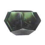 Vase en verre massif transparent vert 14, 5x11, 5cm diamond - versmissen