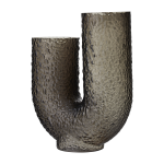 Vase en verre noir 40 cm arura - aytm