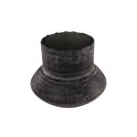 Vase en verre noir souffl� � la bouche 37x32, 5cm - versmissen