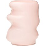 Vase en verre rose 20x16x25cm lote - h�bsch