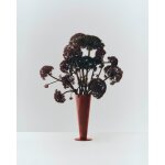 Vase en verre rose et rouge fonc� 8, 3x23cm conical - hay