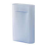 Vase en verre souffl� bleu 48, 5cm ridge - muuto