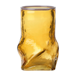 Vase en verre souffl� dor� 12, 2x22cm ellen - broste copenhagen