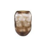 Vase en verre transparent marron 30x43cm hurricane - versmissen