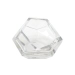 Vase en verre transparent massif 14, 5x11, 5cm diamond - versmissen