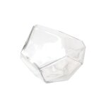 Vase en verre transparent massif 24, 5x19, 5cm diamond - versmissen