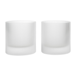 Verres en verre givr� 8, 5x9cm ripple - ferm living