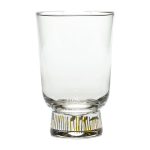 Verre en verre � rayures dor�es feast - serax