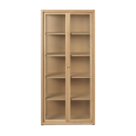 Vitrine en ch�ne et verre textur� 155cm reed - ferm living