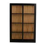Vitrine murale en bois et verre bei - nordal