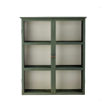 Vitrine rectangulaire en bois de sapin vert 85 x 100 cm tone - bloomingville
