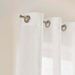 Voilage � oeillets shadow blanc - madura