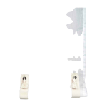 Voilage de vitrages tramontane blanc - madura