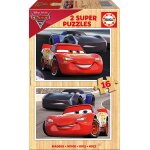 2 puzzles en bois - cars educa