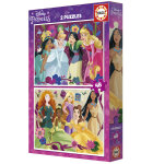 2 puzzles - disney princess educa