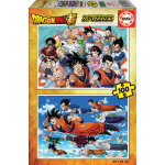 2 puzzles - dragon ball educa