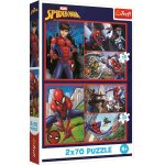 2 puzzles - histoires de spiderman trefl