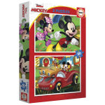 2 puzzles mickey mouse - fun house educa