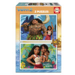 2 puzzles - vaiana 2 educa