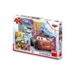 3 puzzles - cars : amis dino