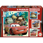 4 puzzles progressifs - cars 2 educa