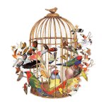 Bouquet d'oiseaux - puzzle forme de 750 pi�ces galison