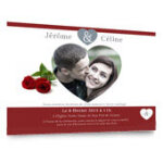 Faire - part de mariage en puzzle - 8 exemplaires - modèle 8 Faire - part de mariage en puzzle - 8 exemplaires - modèle 8