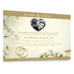 Faire - part de mariage en puzzle - 8 exemplaires - modèle 5 Faire - part de mariage en puzzle - 8 exemplaires - modèle 5
