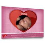 Faire - part de naissance en puzzle - 8 exemplaires - modèle 8 Faire - part de naissance en puzzle - 8 exemplaires - modèle 8