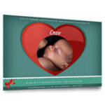 Faire - part de naissance en puzzle - 8 exemplaires - modèle 9 Faire - part de naissance en puzzle - 8 exemplaires - modèle 9