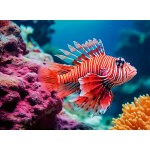 Poisson - lion - puzzle highlight - animaux colorés ravensburger Poisson - lion - puzzle highlight - animaux colorés ravensburger