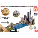 Puzzle 3d - puzzle 3d en bois - brooklyn bridge, manhattan dream