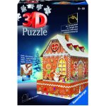 Puzzle 3d avec led - maison en pain d'epices ravensburger