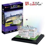 Puzzle 3d avec led - washington : la maison blanche cubic fun