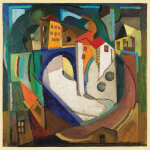 Puzzle albert gleizes - paysage, 1914 - 1915 grafika